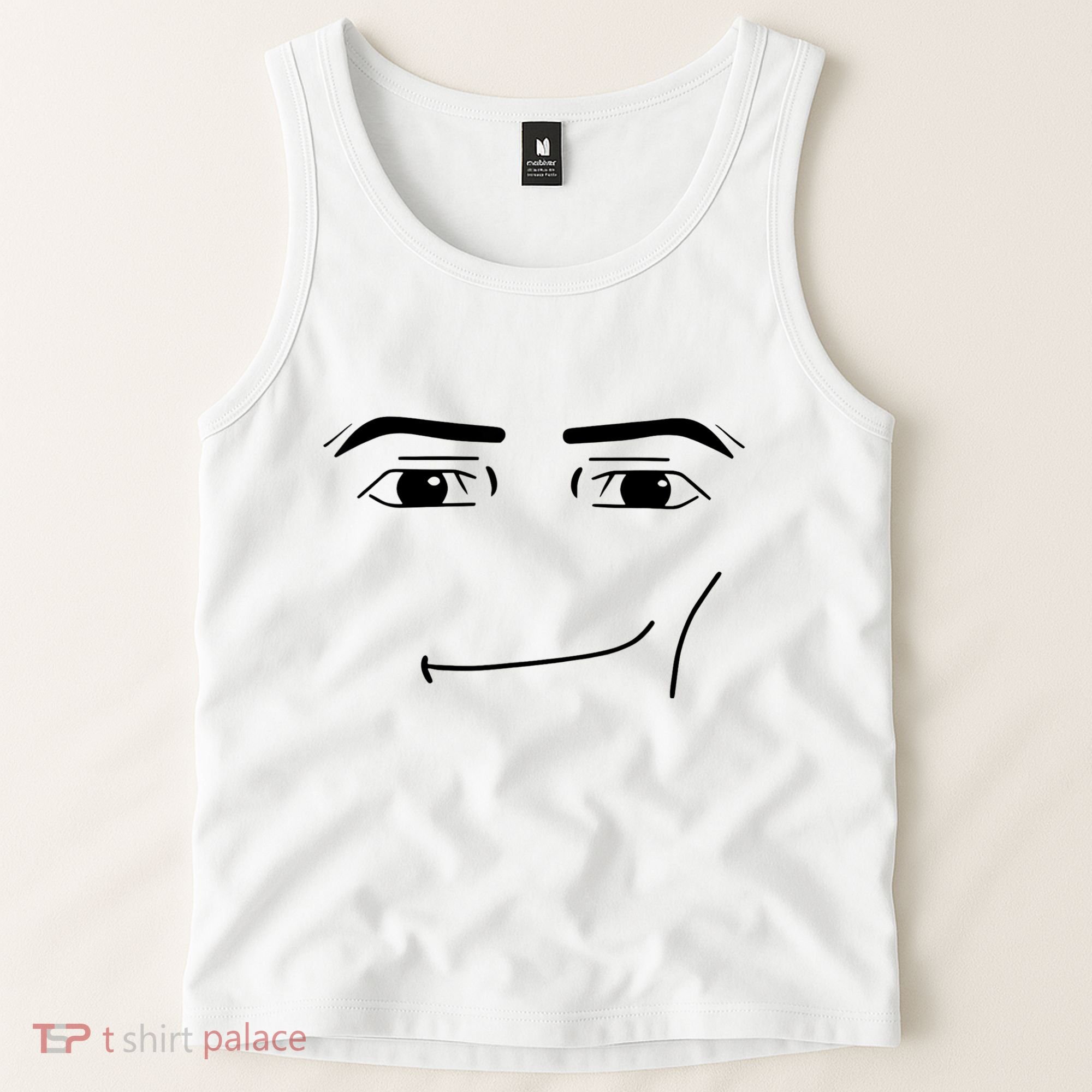 Foblox Man Face Meme Funny Costume Tees Tank Top