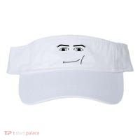 Foblox Man Face Meme Funny Costume Tees Visor thumb 0