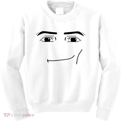 Foblox Man Face Meme Funny Costume Tees Kids Sweatshirt