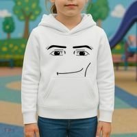 Foblox Man Face Meme Funny Costume Tees Kids Hoodie thumb 3