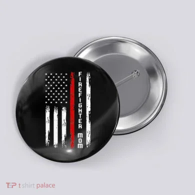 Firefighter Mom Firefighter Button