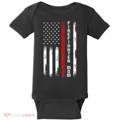 Firefighter Mom Firefighter Baby Bodysuit