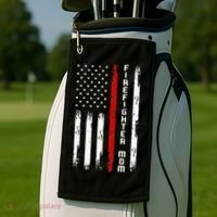 Firefighter Mom Firefighter Golf Towel thumb 2