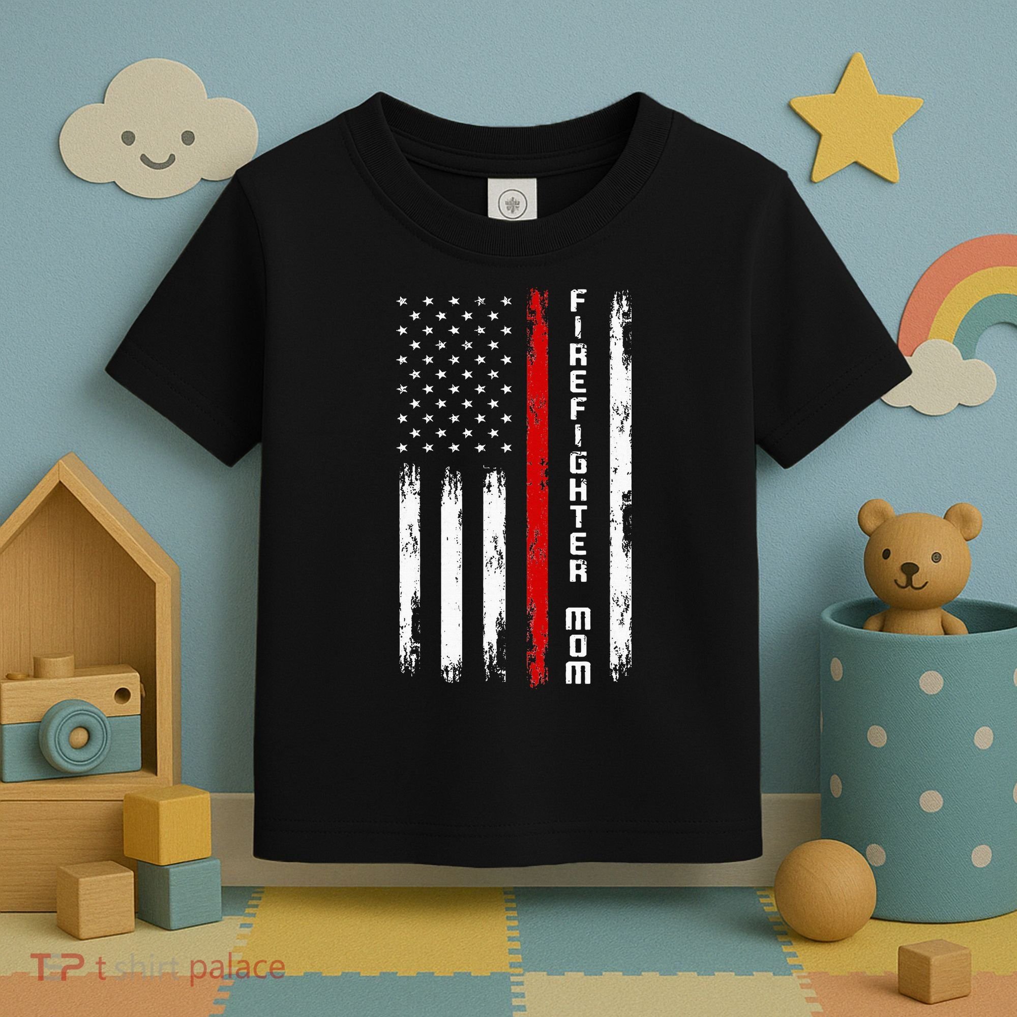 Firefighter Mom Firefighter Toddler T-Shirt