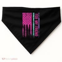 For My Friend Thyroid Cancer Awareness USA-Made Doggie Bandana thumb 0