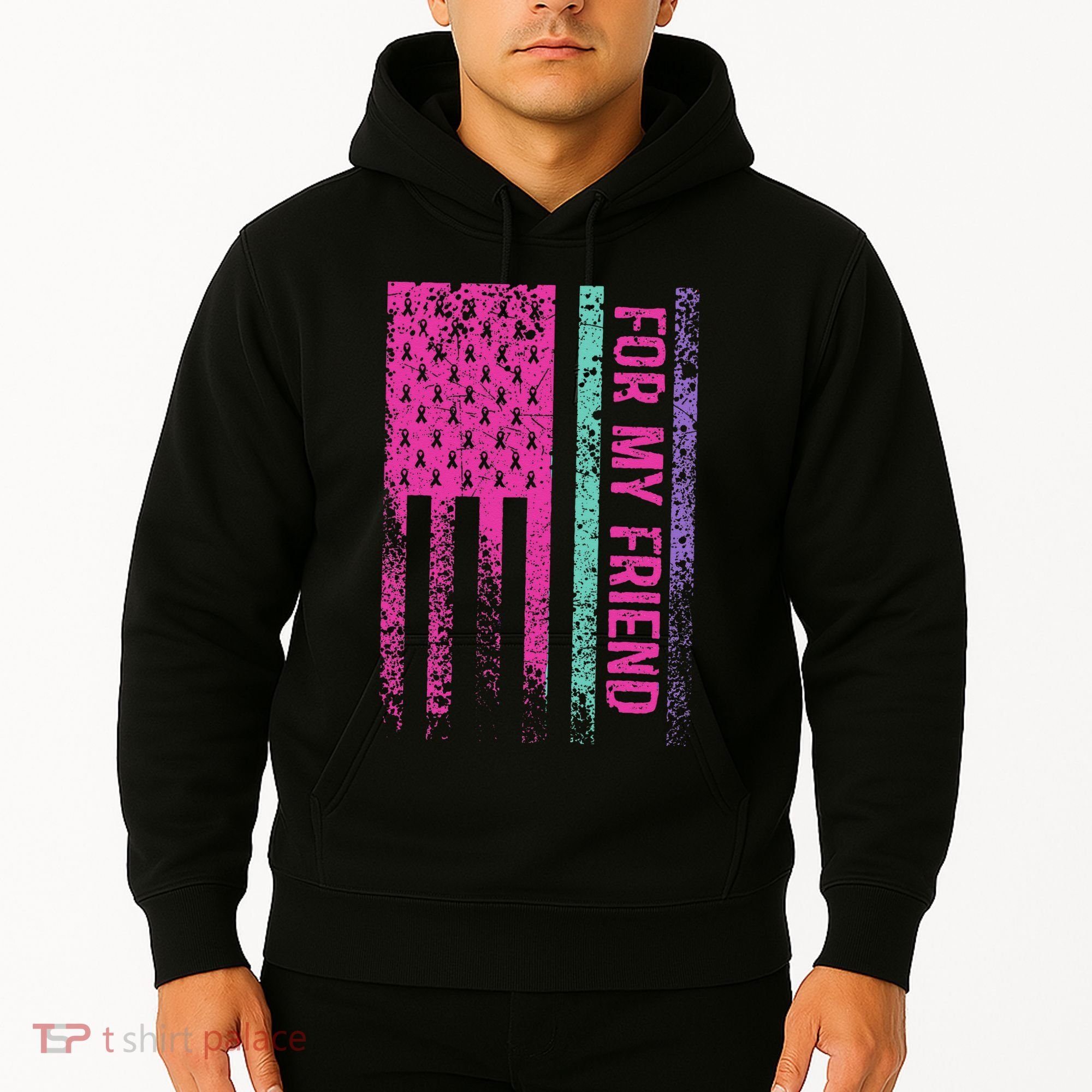For My Friend Thyroid Cancer Awareness Hoodie