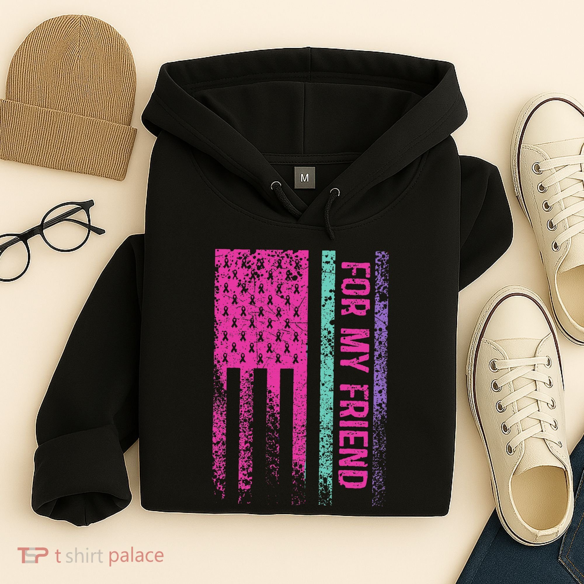 For My Friend Thyroid Cancer Awareness Hoodie