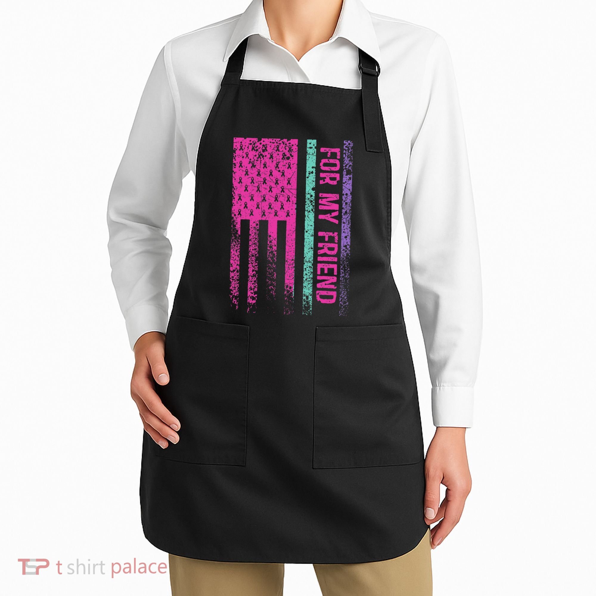For My Friend Thyroid Cancer Awareness Apron