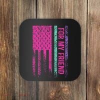 For My Friend Thyroid Cancer Awareness Coaster thumb 0