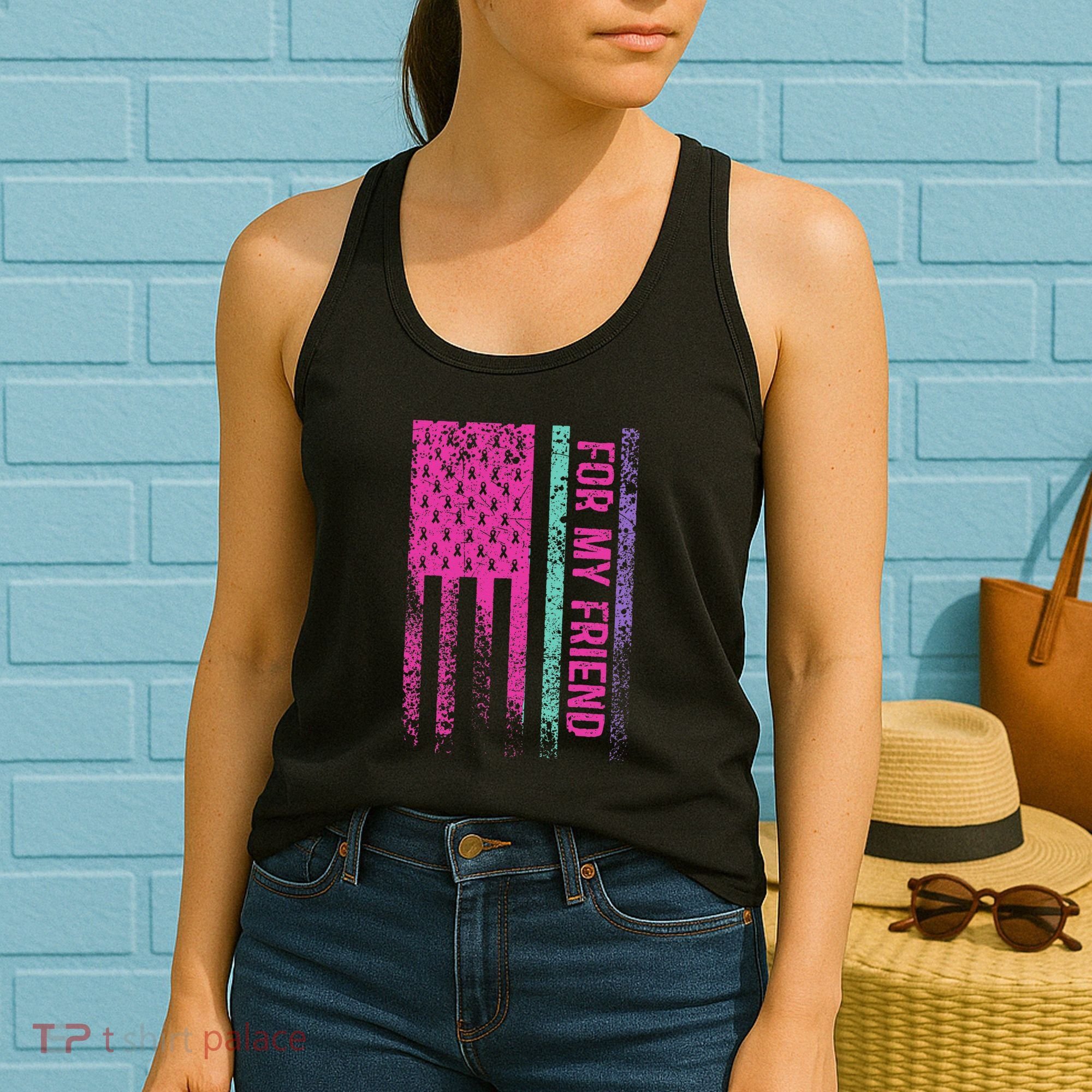 For My Friend Thyroid Cancer Awareness Women's Tank Top
