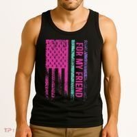 For My Friend Thyroid Cancer Awareness Tank Top thumb 3