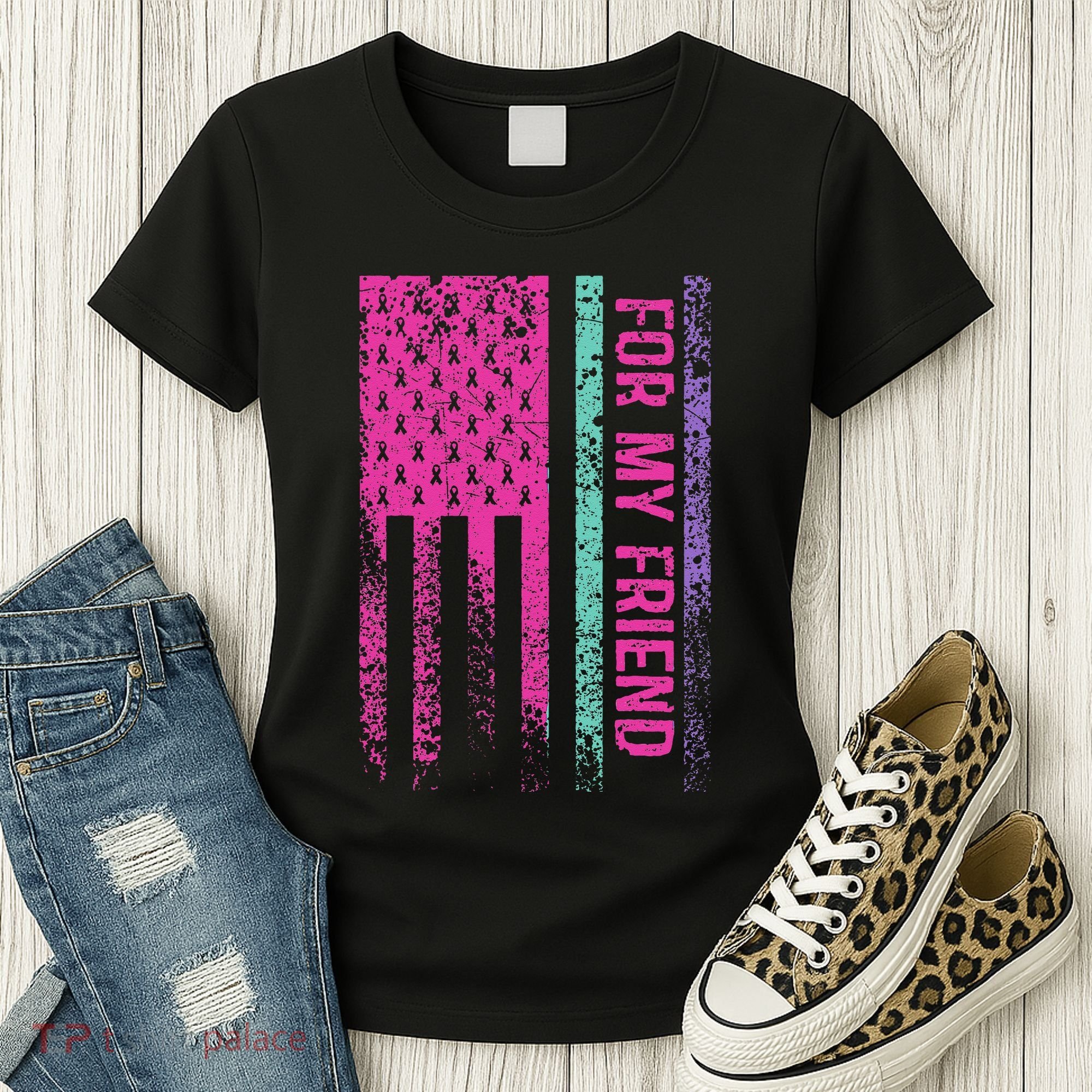 For My Friend Thyroid Cancer Awareness Women's T-Shirt
