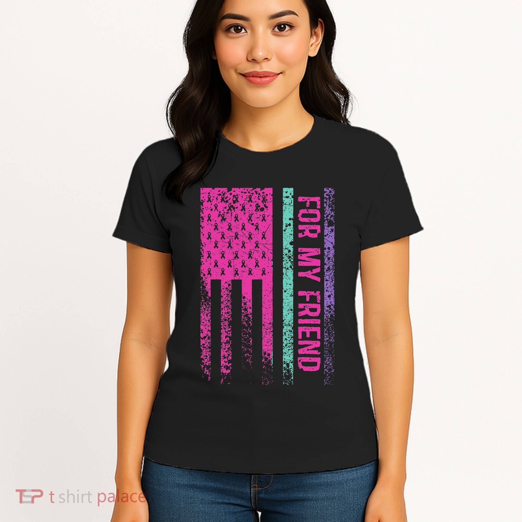 For My Friend Thyroid Cancer Awareness Women's T-Shirt