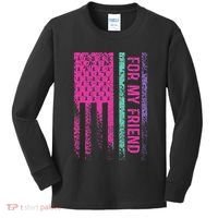For My Friend Thyroid Cancer Awareness Kids Long Sleeve Shirt thumb 0