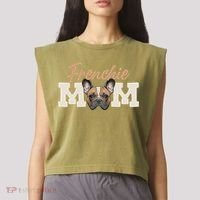 Frenchie Mom French Bulldog Owner Frenchie Lover Gift Garment-Dyed Women's Muscle Tee thumb 2