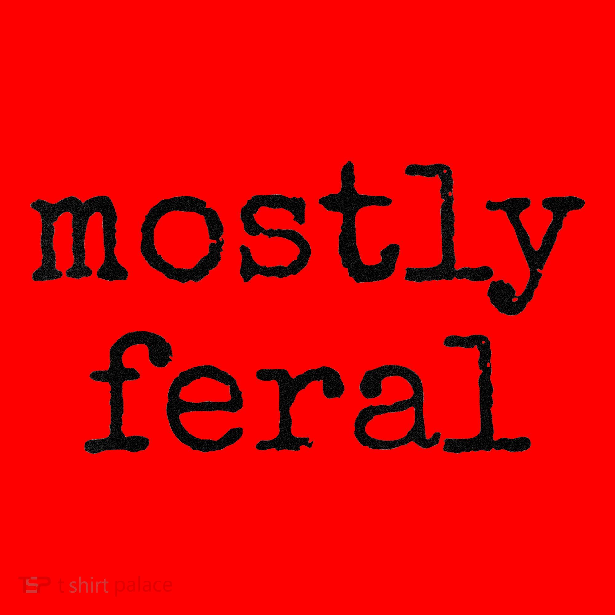 Funny Mostly Feral Party Animal Santa Hat