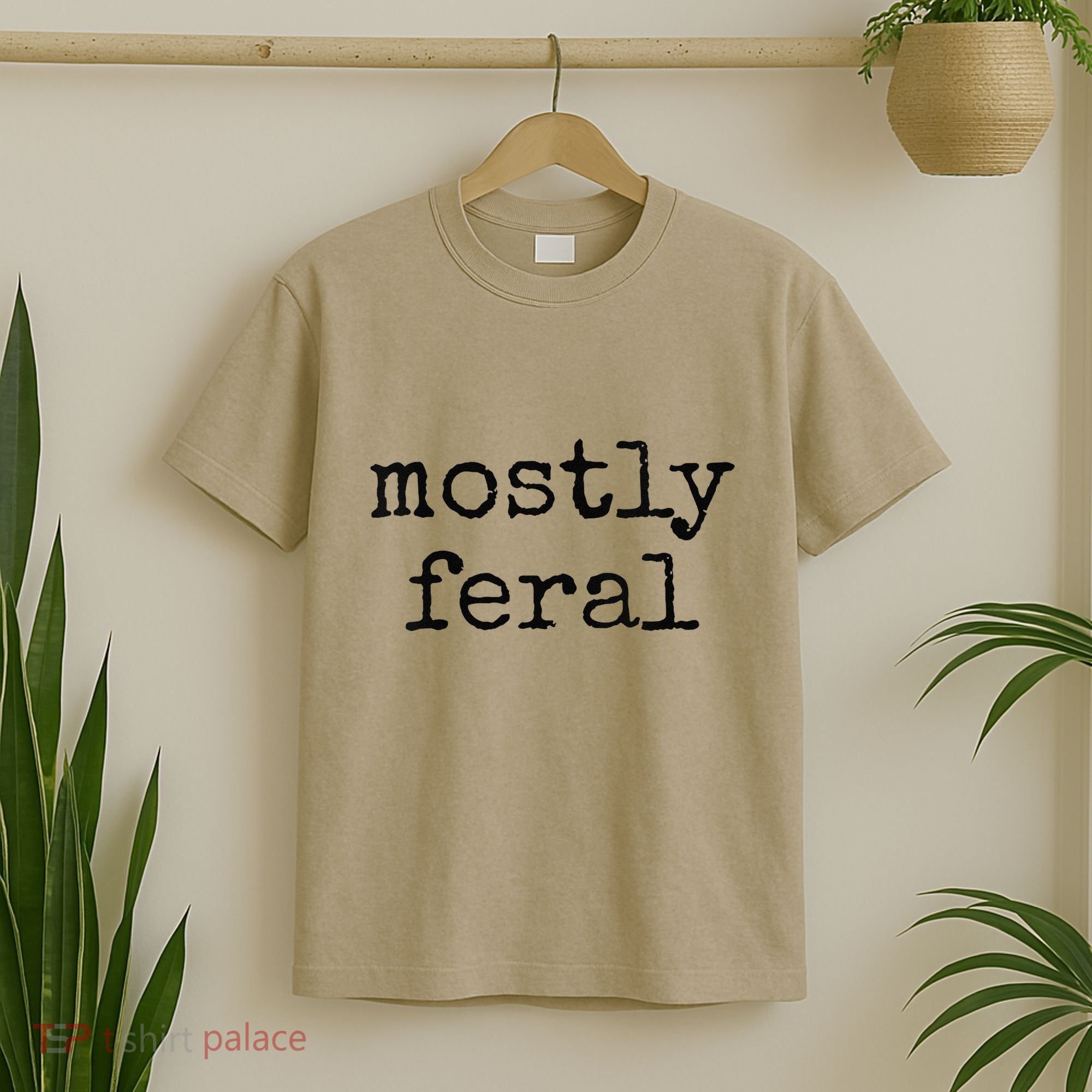 Funny Mostly Feral Party Animal T-Shirt