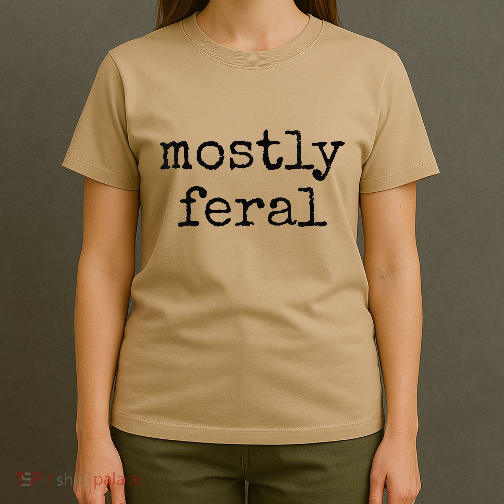 Funny Mostly Feral Party Animal T-Shirt
