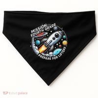 Funny Mission Fourth Grade Back To School Teachers Students USA-Made Doggie Bandana thumb 0