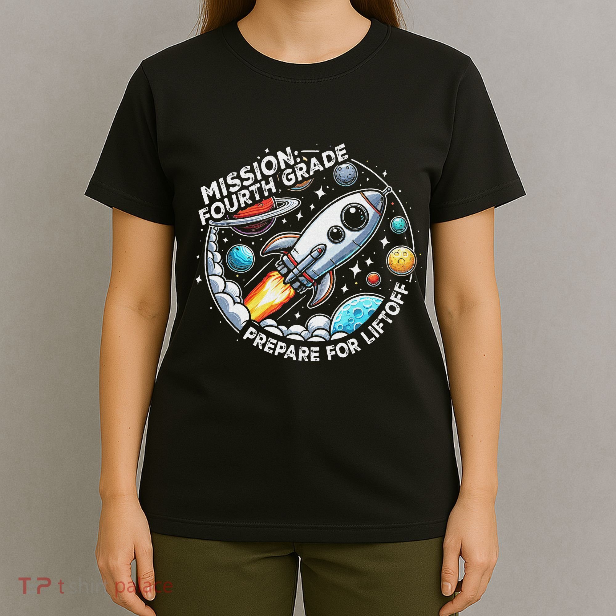 Funny Mission Fourth Grade Back To School Teachers Students T-Shirt