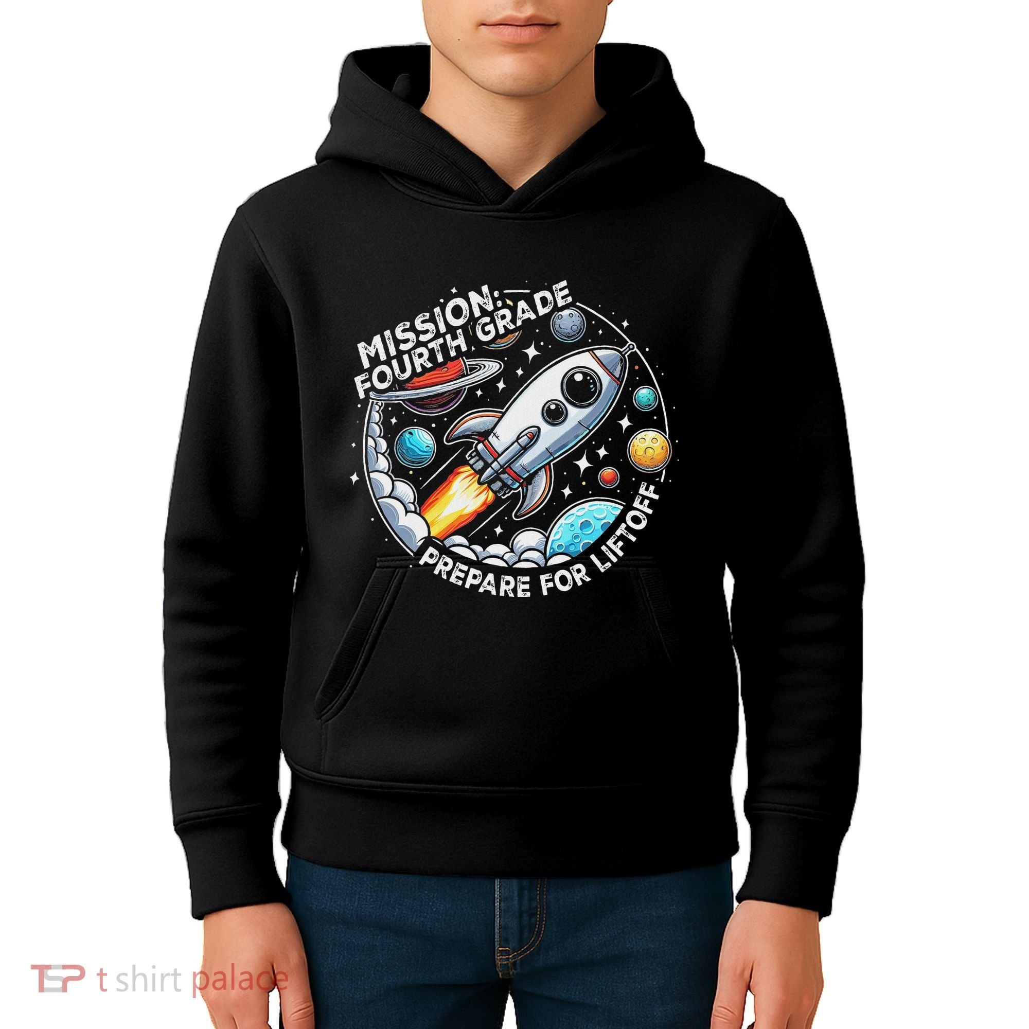 Funny Mission Fourth Grade Back To School Teachers Students Kids Hoodie