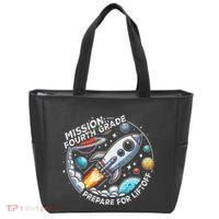 Funny Mission Fourth Grade Back To School Teachers Students Tote Bag thumb 0