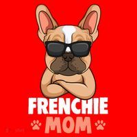 Frenchie Mom French Bulldog Dog Santa Hat thumb 1