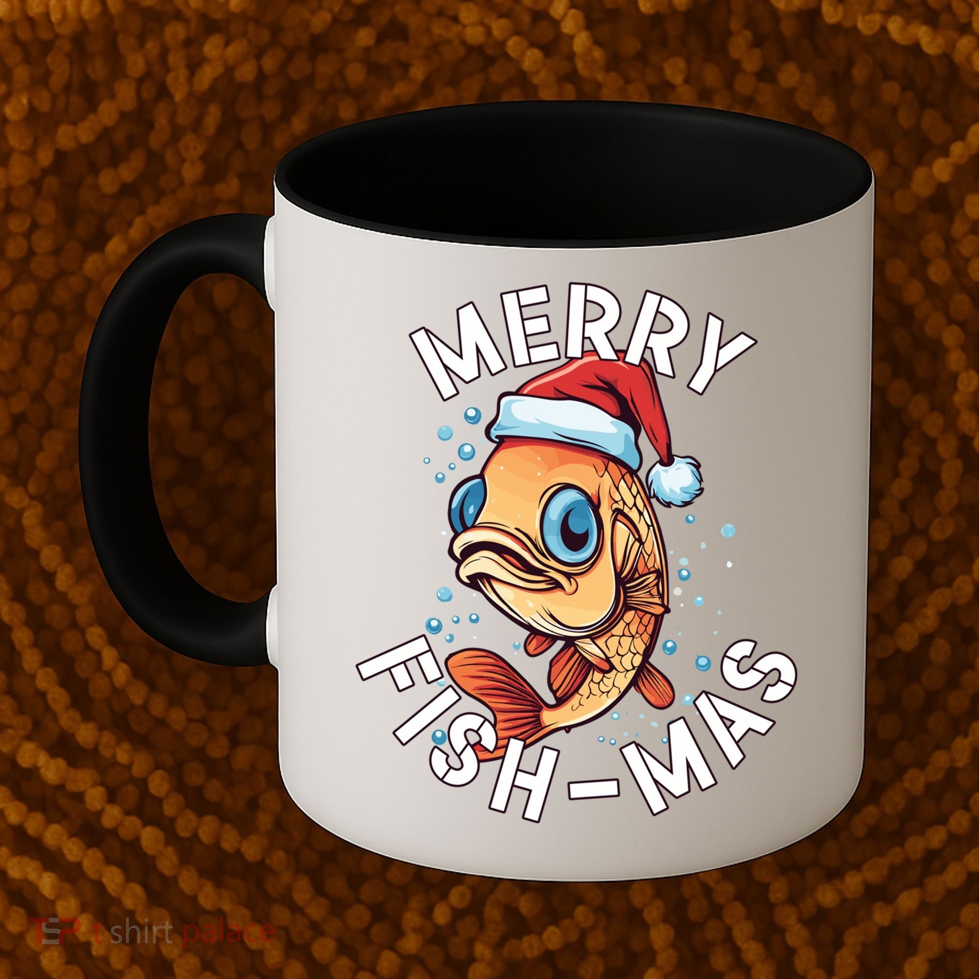 Funny Merry Fishmas Christmas Fish Great Gift Coffee Mug