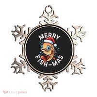 Funny Merry Fishmas Christmas Fish Great Gift Ornament thumb 0