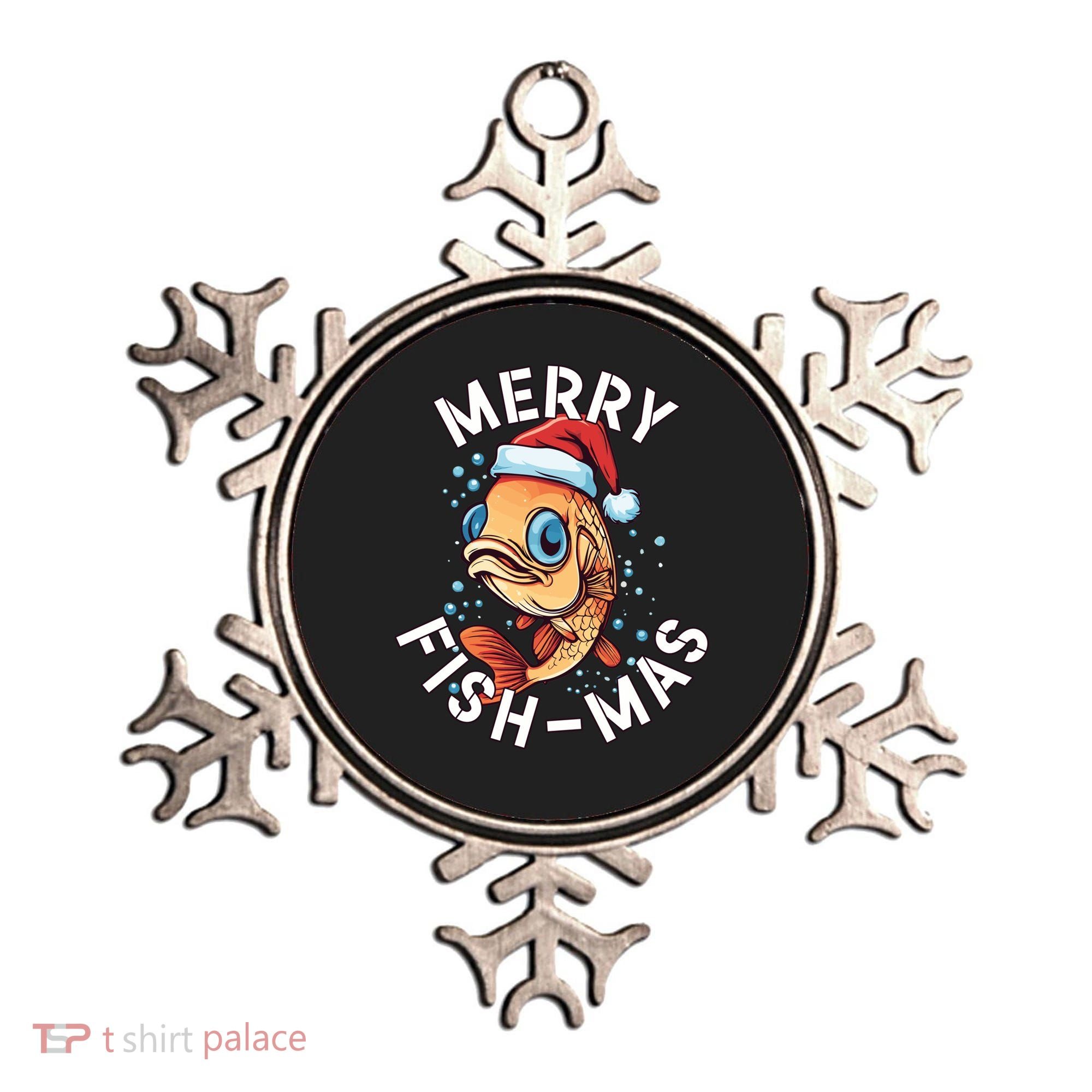 Funny Merry Fishmas Christmas Fish Great Gift Ornament