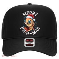 Funny Merry Fishmas Christmas Fish Great Gift Hat thumb 0