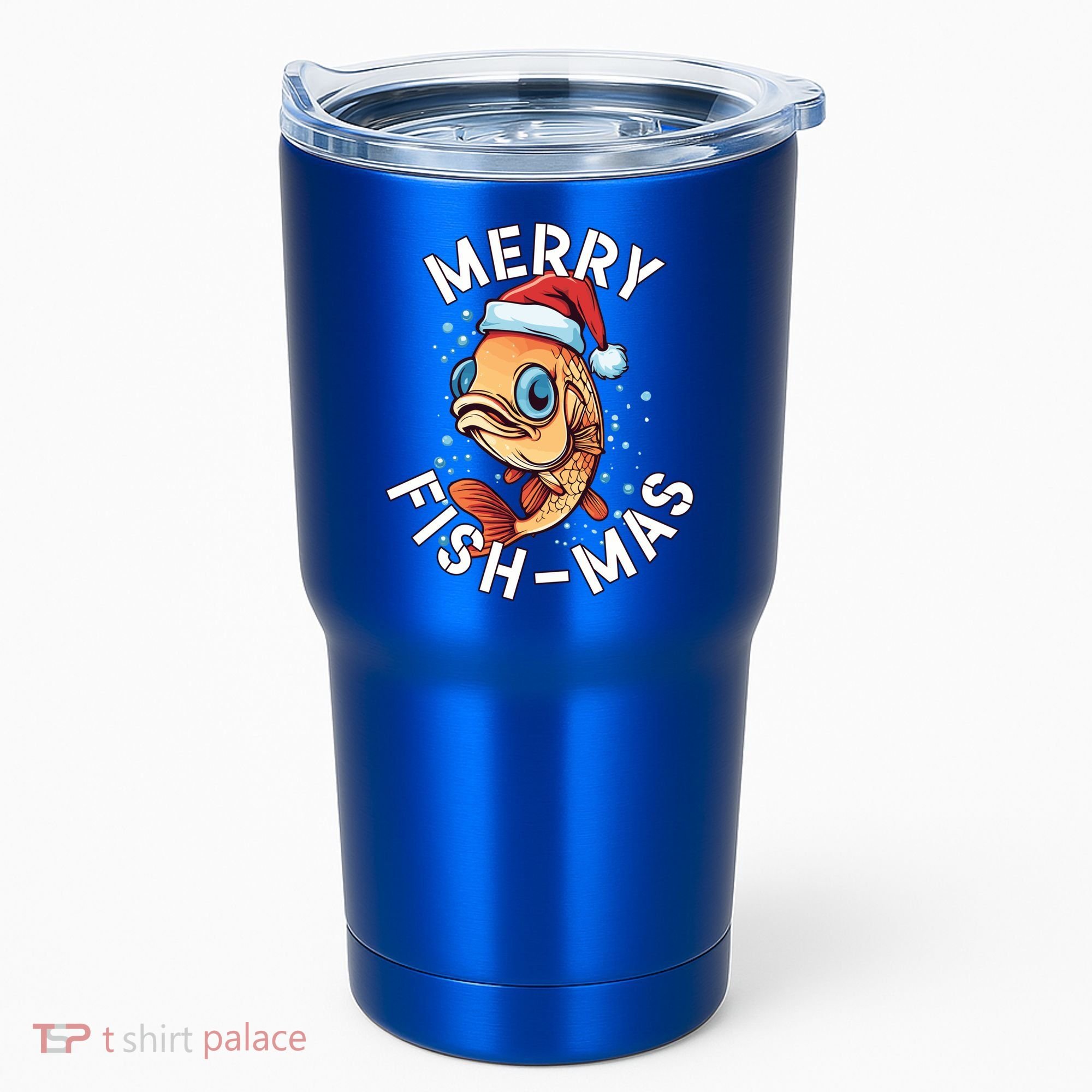 Funny Merry Fishmas Christmas Fish Great Gift Tumbler