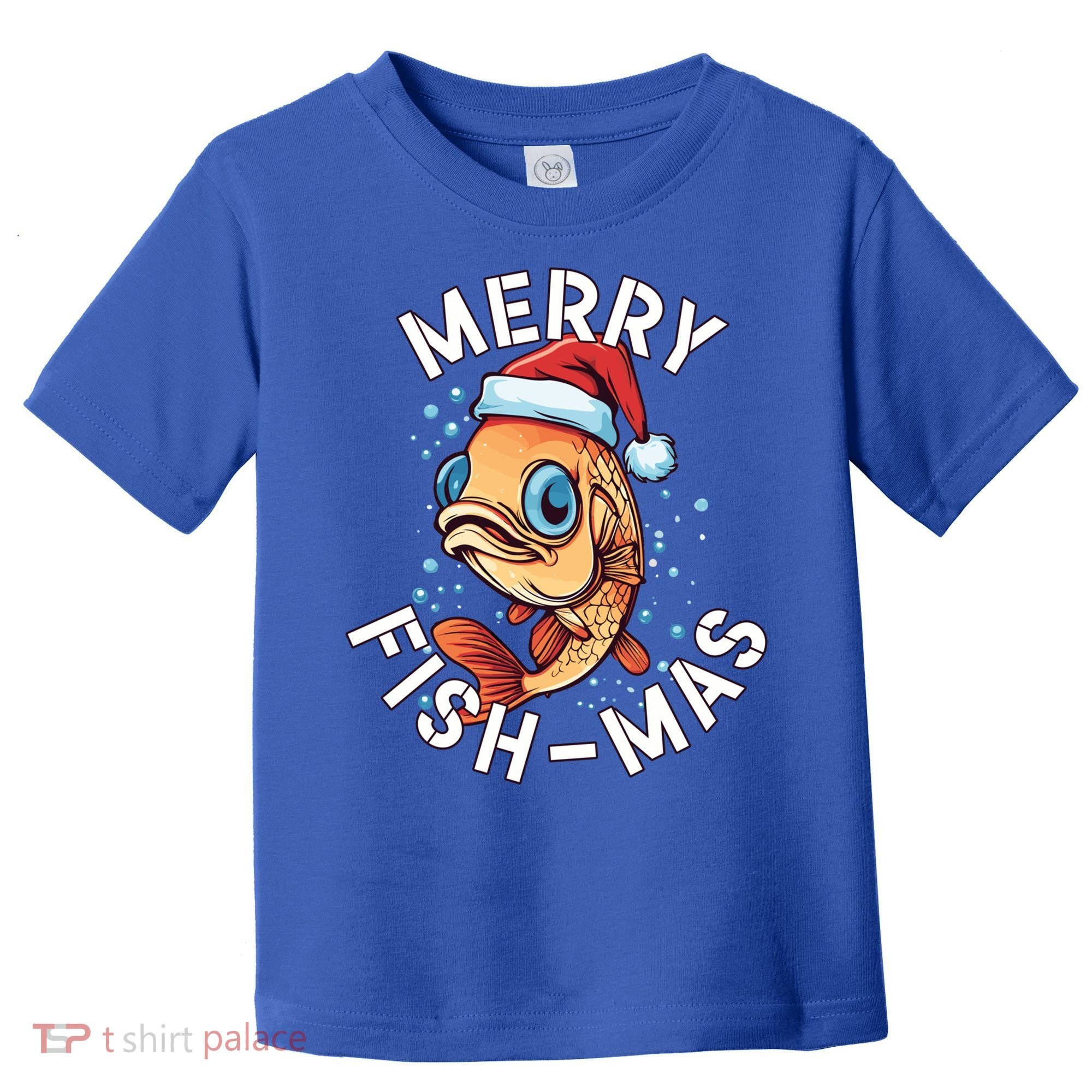 Funny Merry Fishmas Christmas Fish Great Gift Toddler T-Shirt