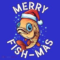 Funny Merry Fishmas Christmas Fish Great Gift Kids Long Sleeve Shirt thumb 2