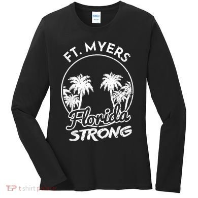 Ft. Myers Florida Strong Community Support Women's Long Sleeve Shirt