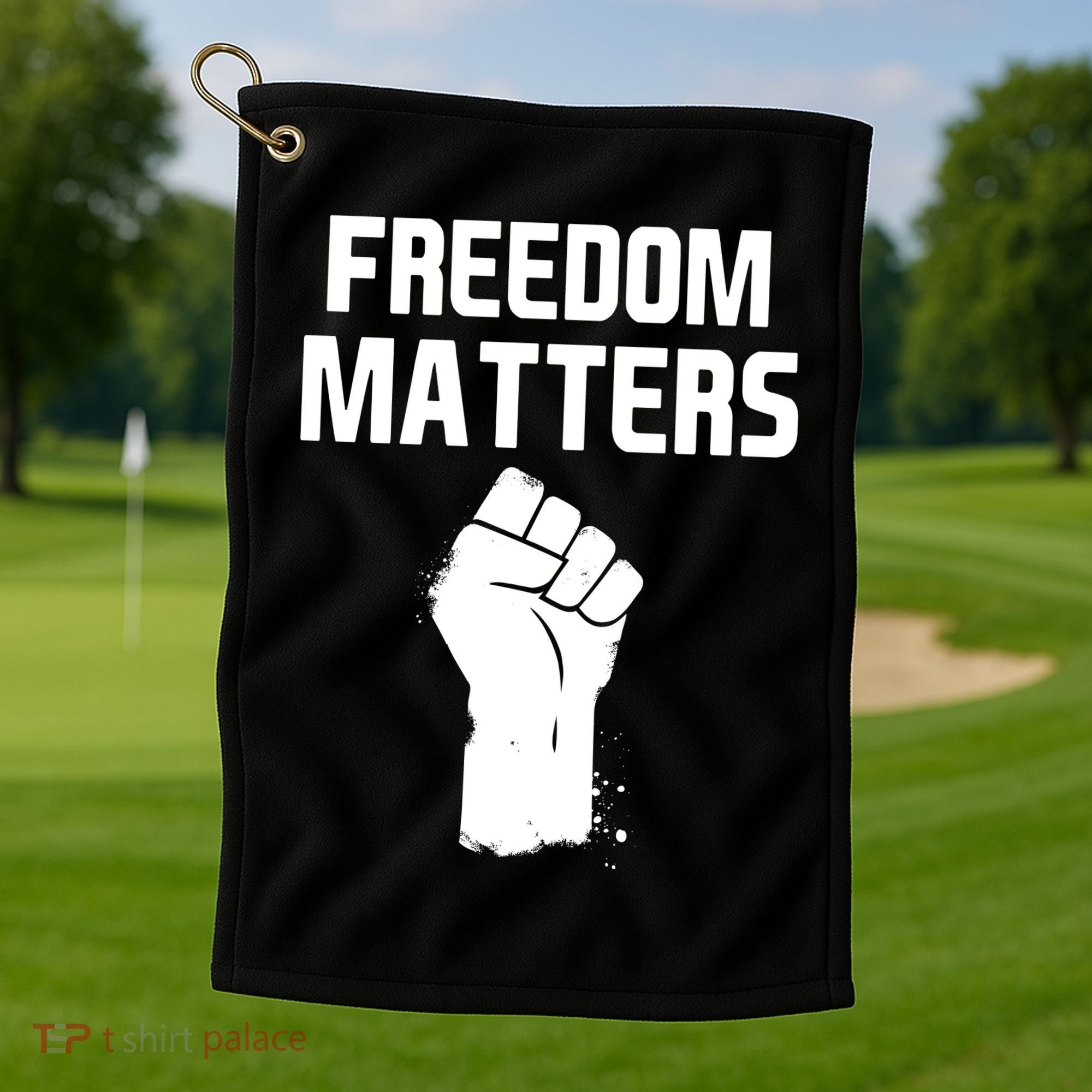 Freedom Matters Fist Golf Towel