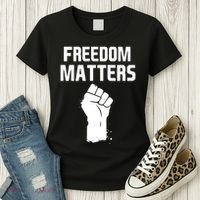 Freedom Matters Fist Women's T-Shirt thumb 3