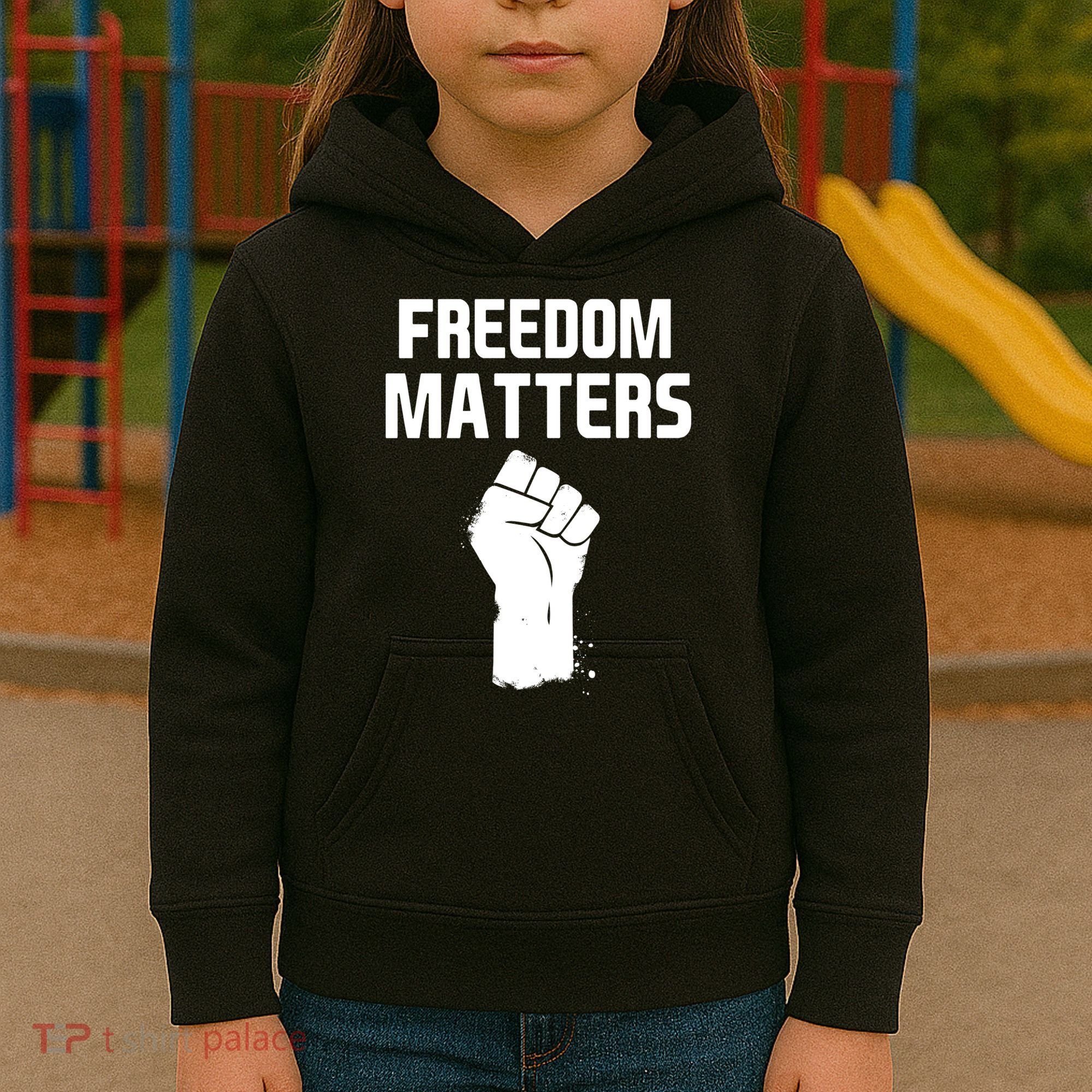 Freedom Matters Fist Kids Hoodie