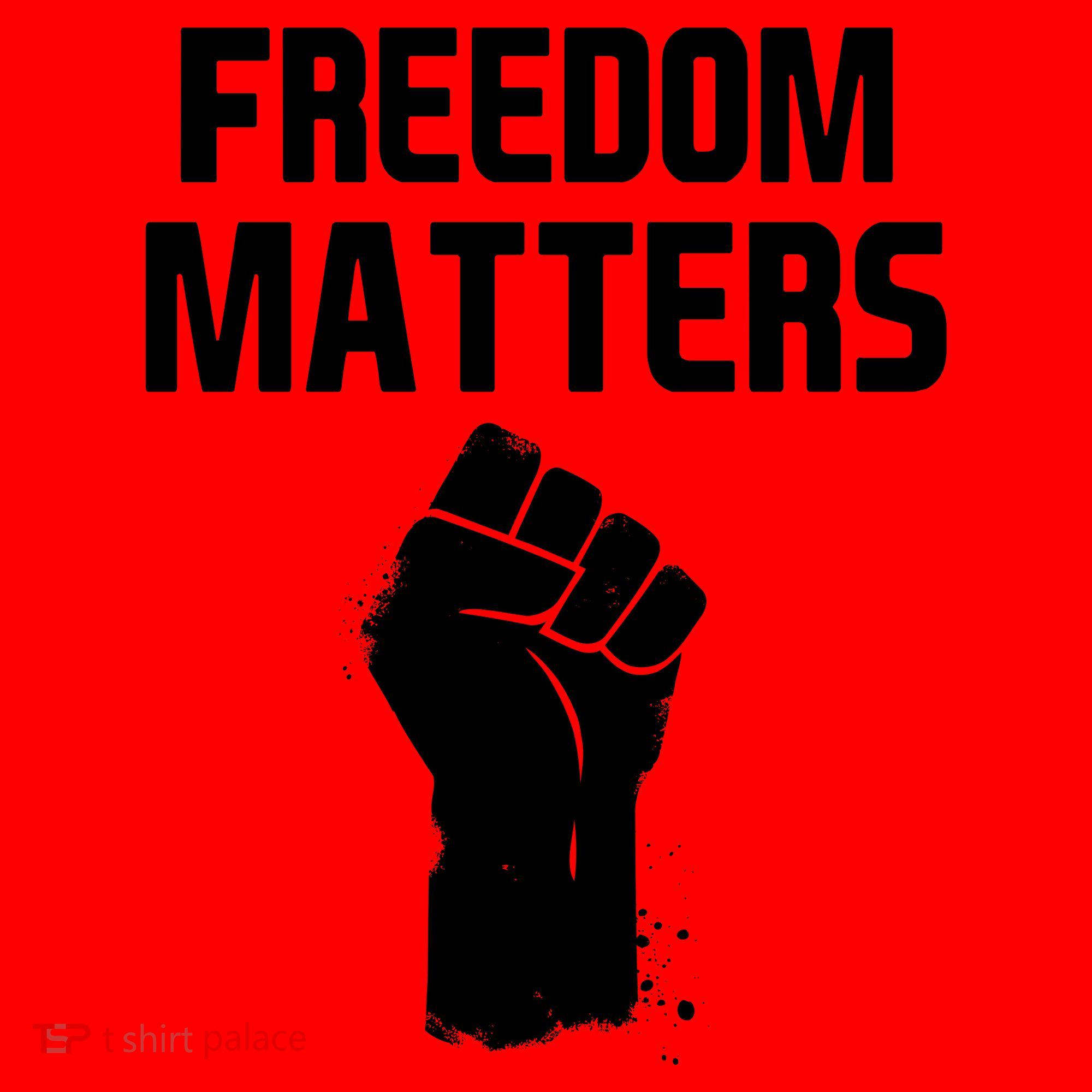 Freedom Matters Fist Santa Hat