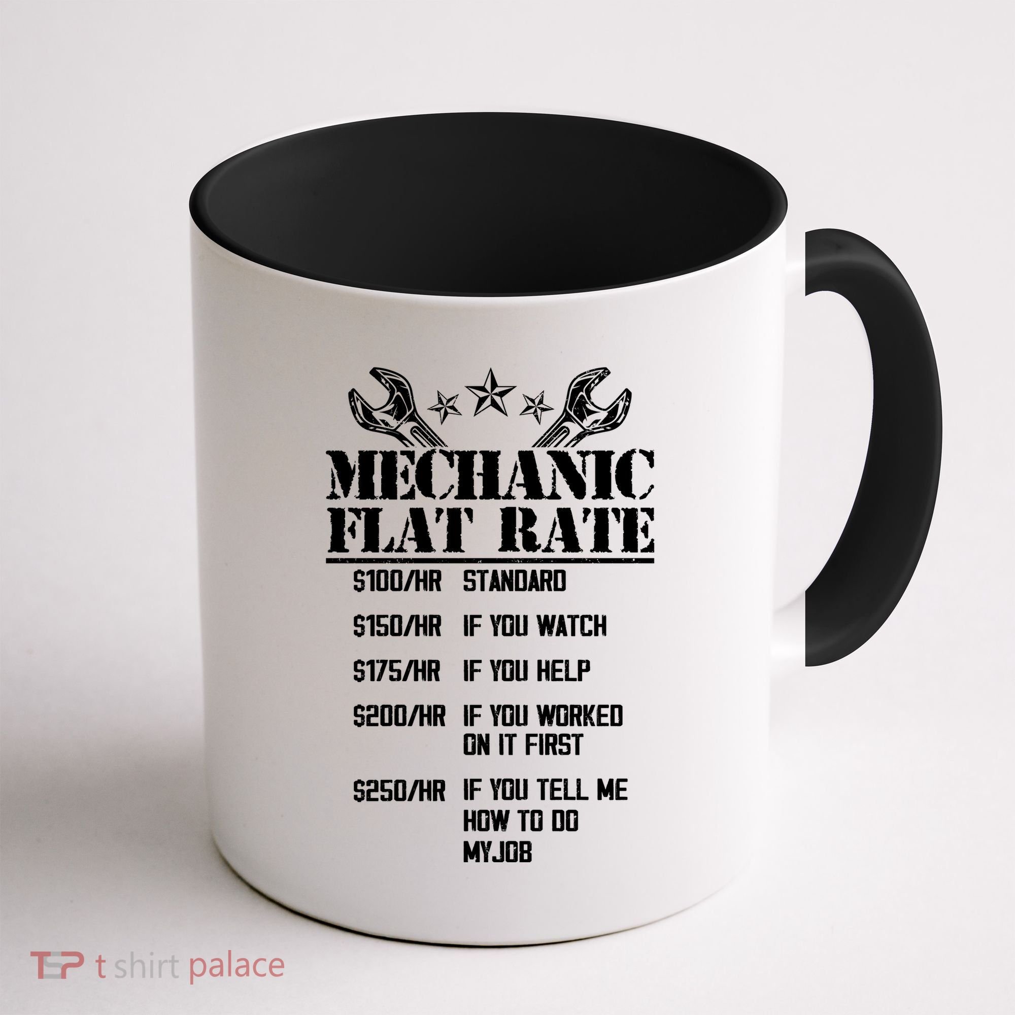 Funny Mechanic Flat Rate Coffee Mug