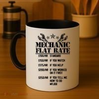 Funny Mechanic Flat Rate Coffee Mug thumb 4