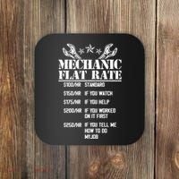 Funny Mechanic Flat Rate Coaster thumb 0