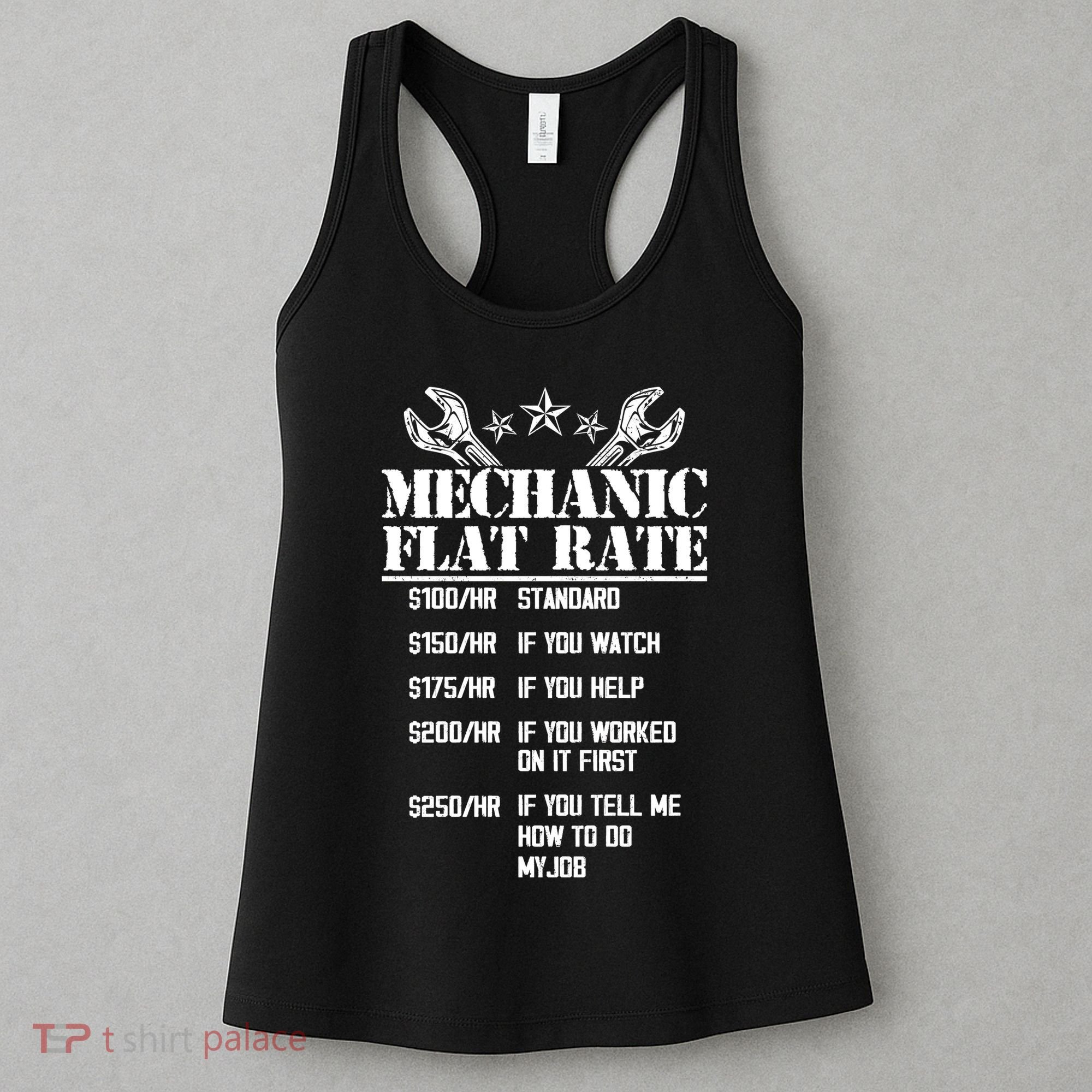 Funny Mechanic Flat Rate Women's Tank Top