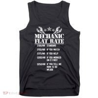Funny Mechanic Flat Rate Tank Top thumb 0
