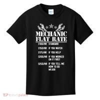 Funny Mechanic Flat Rate Kids T-Shirt thumb 0