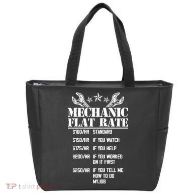 Funny Mechanic Flat Rate Tote Bag