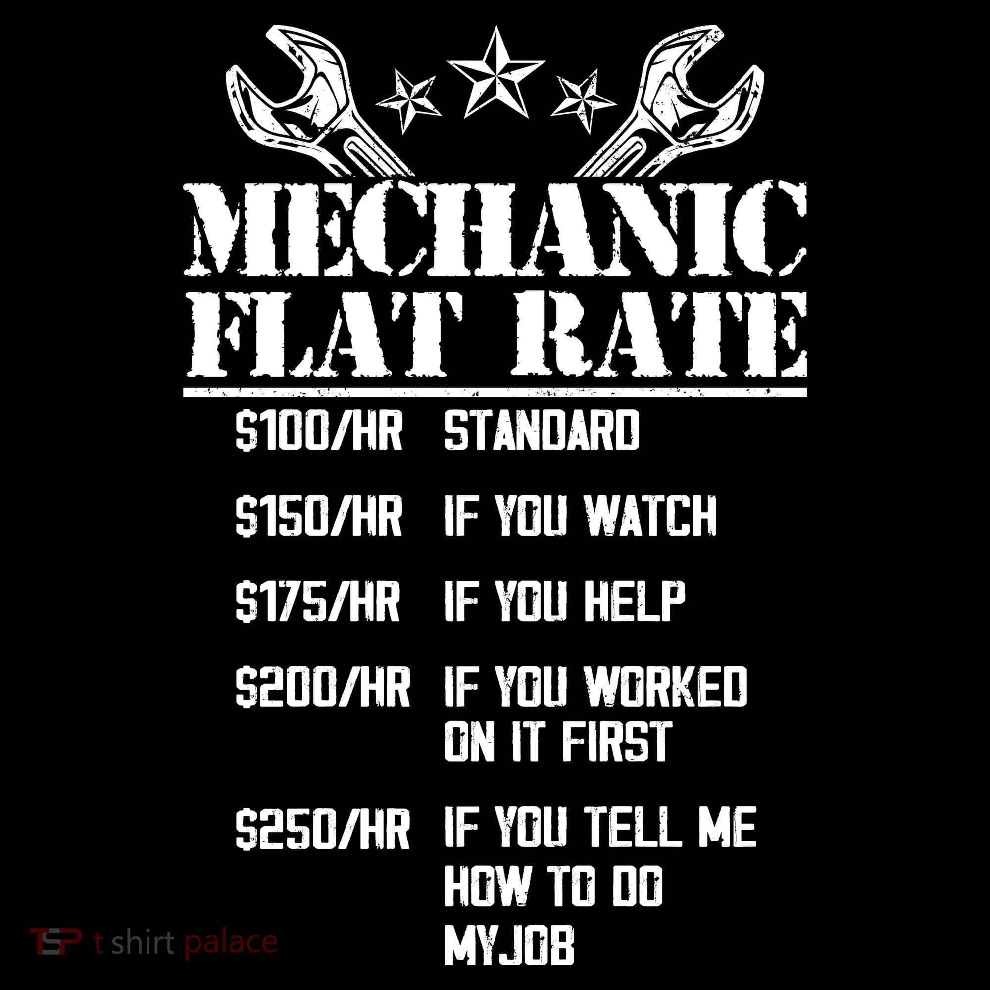 Funny Mechanic Flat Rate Tote Bag
