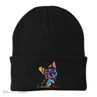Frenchie Mom French Bulldog Dog Lovers Mothers Day Beanie thumb 0