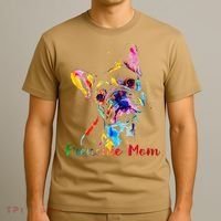 Frenchie Mom French Bulldog Dog Lovers Mothers Day T-Shirt thumb 3
