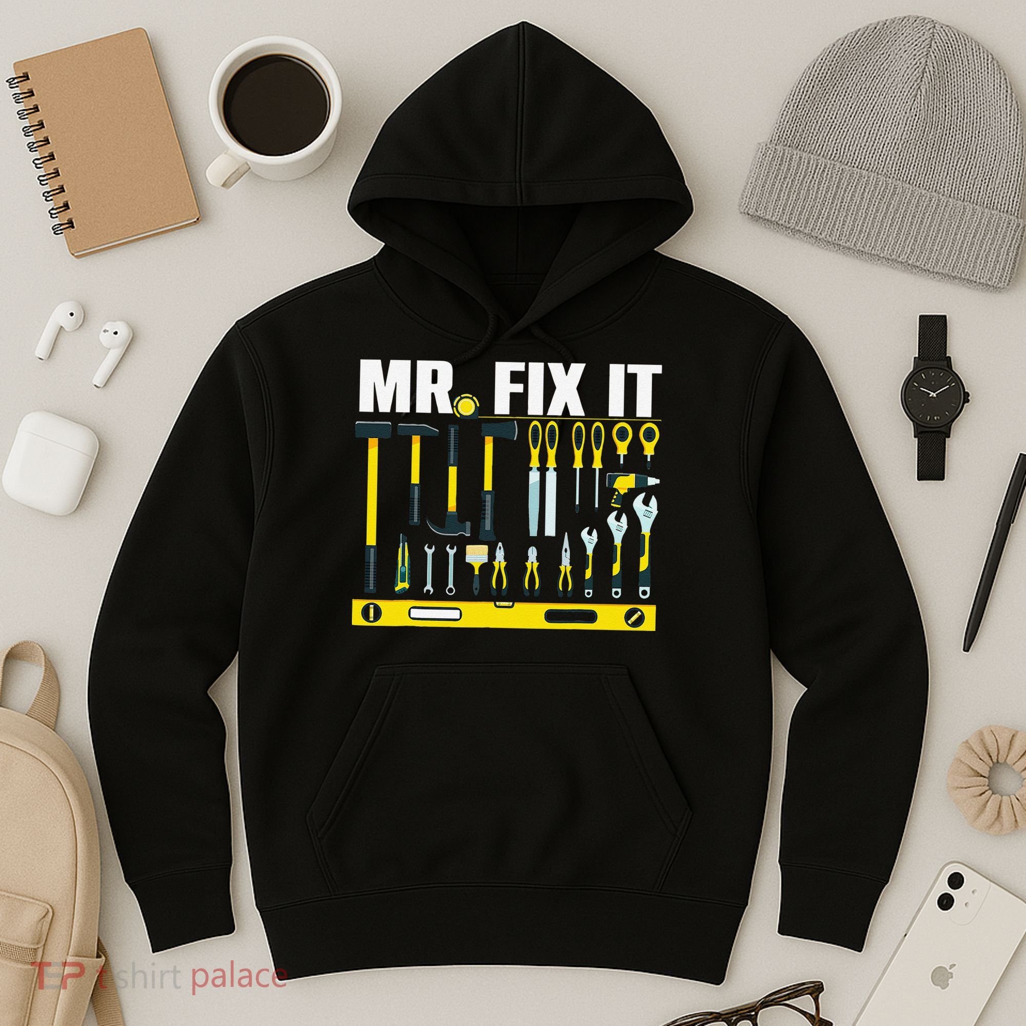 Funny Mr. Fix It Art For DIY Handyman  Repairman Lovers  Hoodie